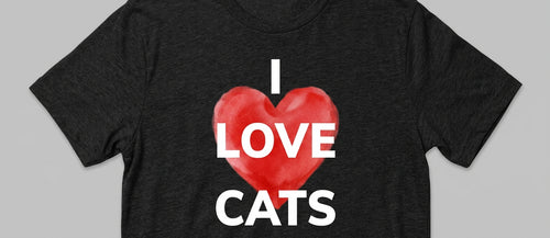 I love cats ladies T shirt